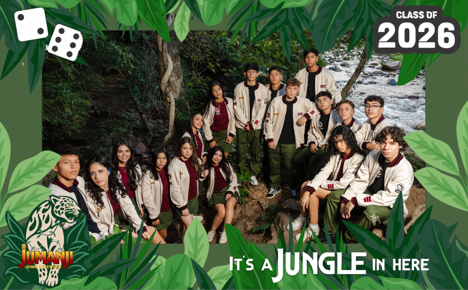 Estudiantes de la promoción 2026 - Jumanji Senior Adventures